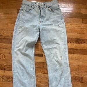 Slvrlake denim high waist light wash jeans